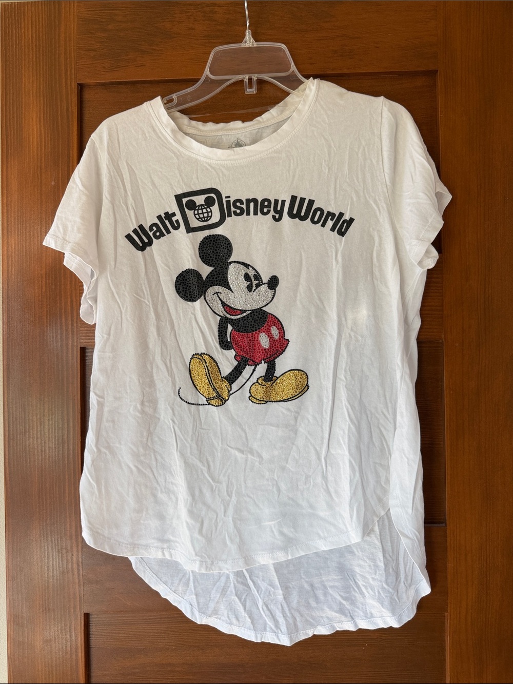 Walt Disney World rhinestone Mickey Mouse Graphic Tee - White